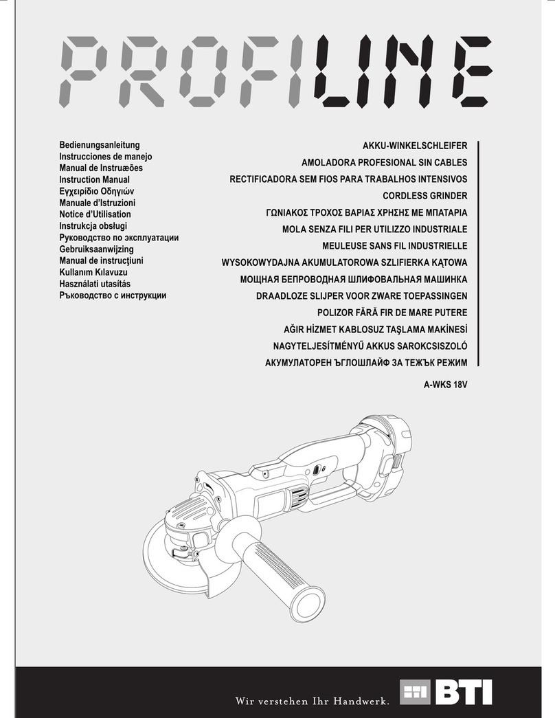 BTI Profiline A-WKS 18V instruction manual