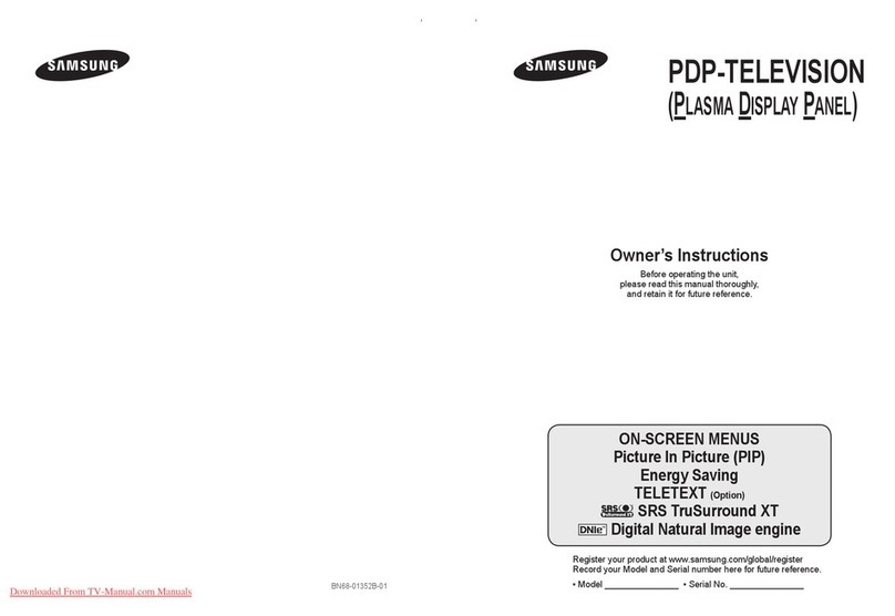 Samsung PS-63P76FD User manual Samsung PS-63P76FD User manual