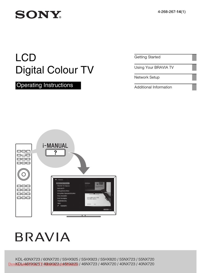 Sony Bravia KDL-60NX723 User manual