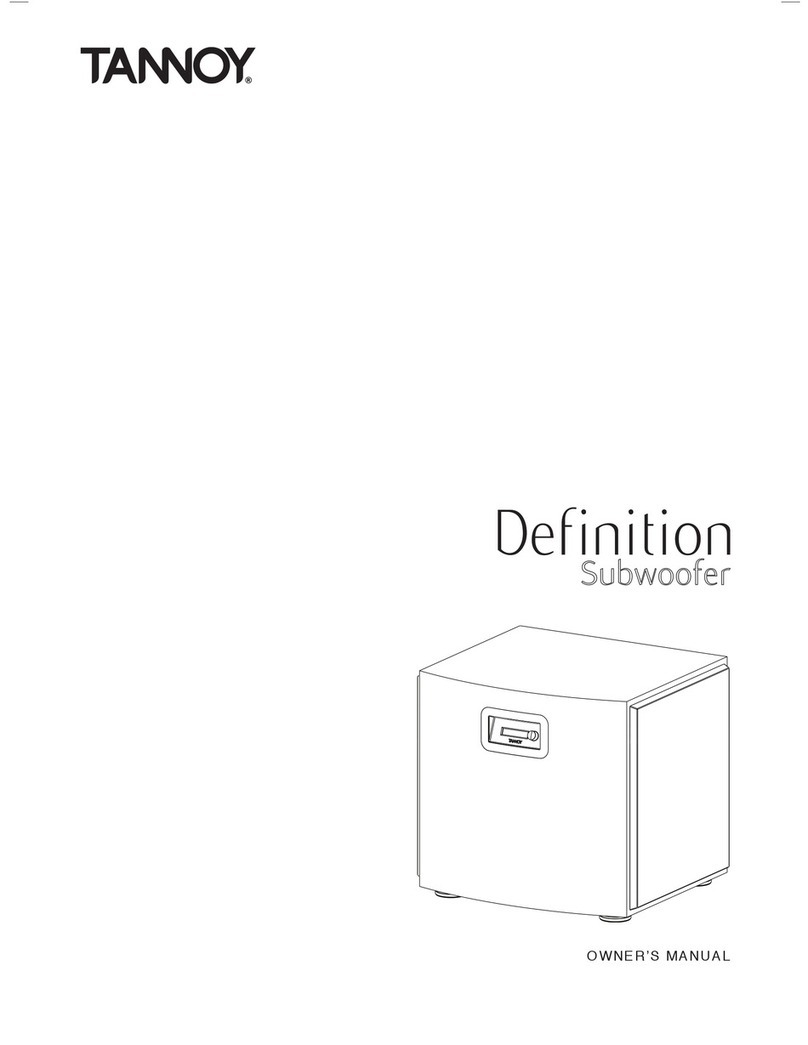 Tannoy Definition owner's manual