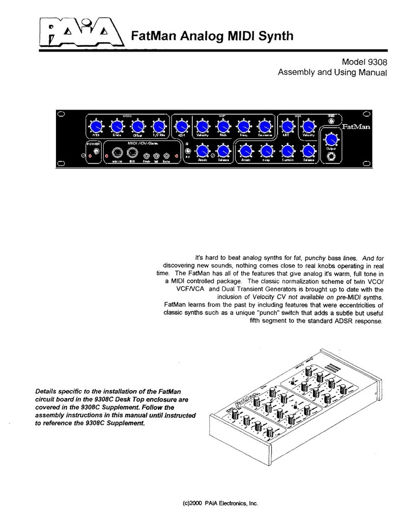 Paia 9308 Guide
