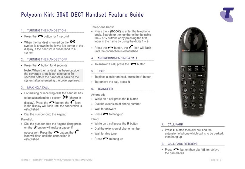 Polycom KIRK 3040 Specification sheet