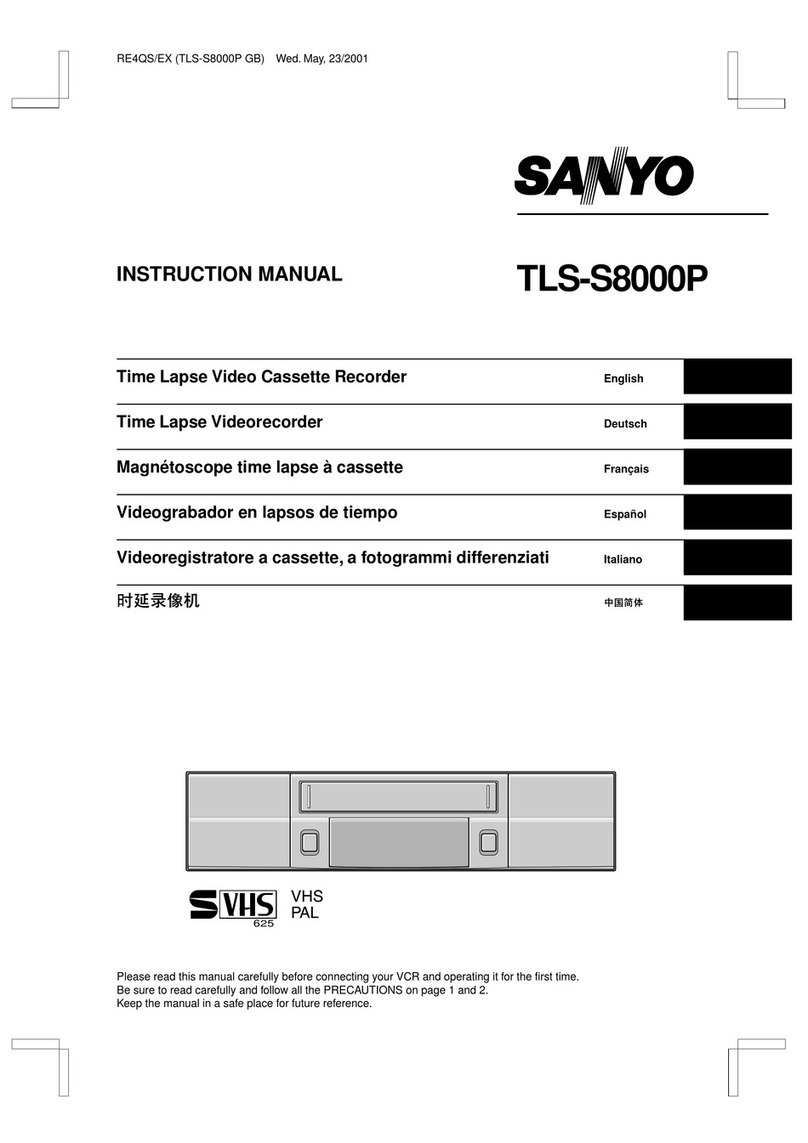 Sanyo TLS-S8000P instruction manual