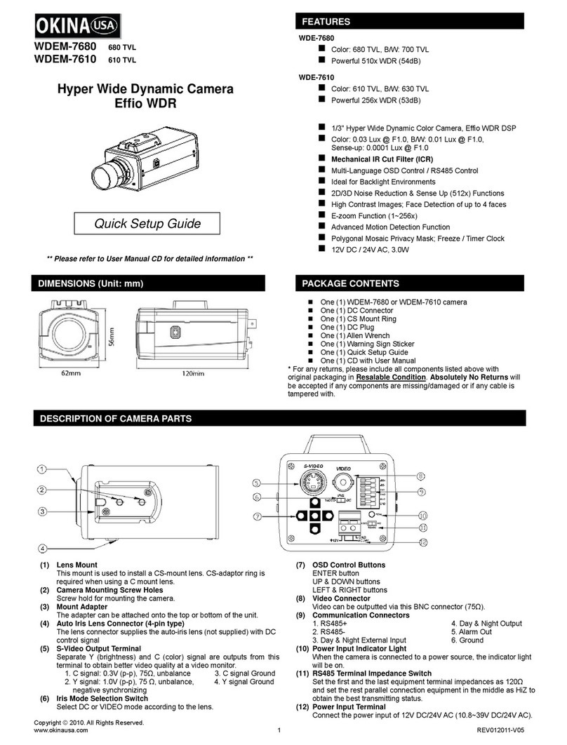 Okina WDEM-7680 Quick setup guide