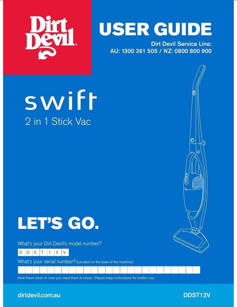Dirt Devil Swift DDST12V user guide