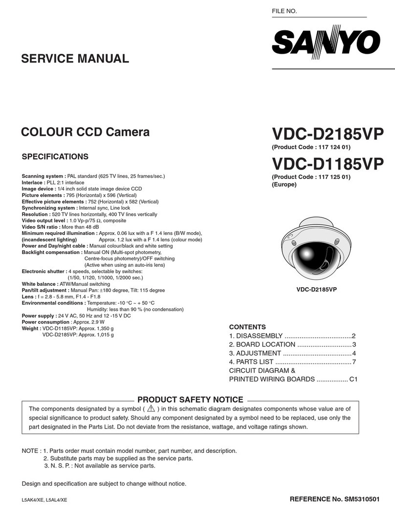 Sanyo VDC-D2185VP User manual