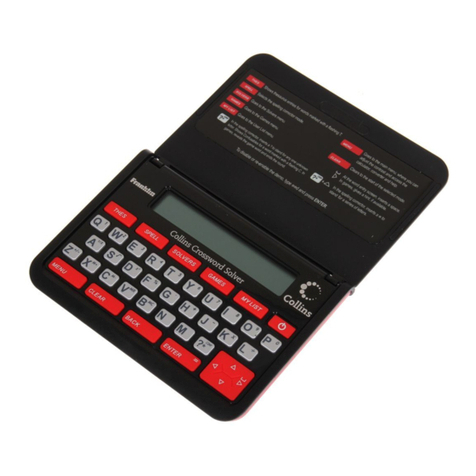 Franklin Collins Crossword Solver CWM-109 user guide