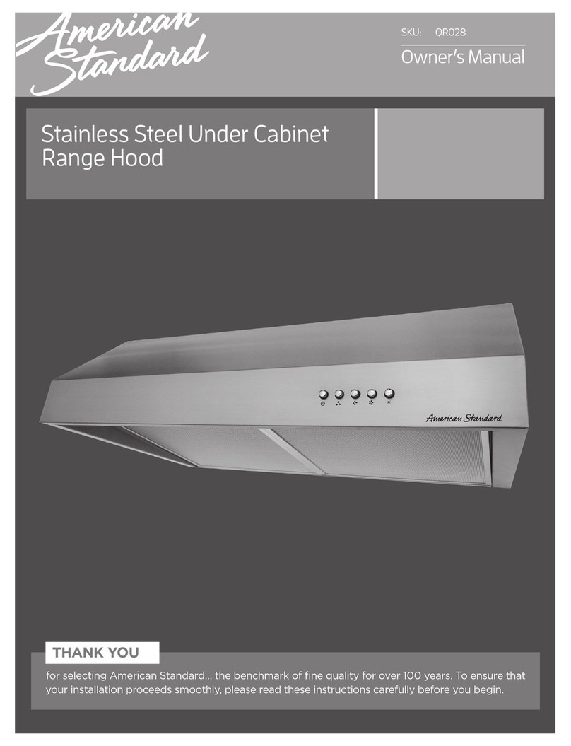 American Standard QR028 owner's manual