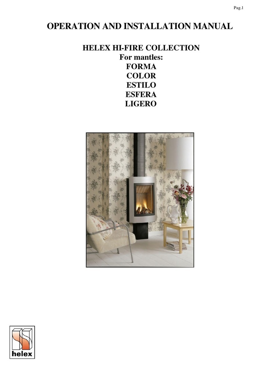 HELEX HI-FIRE FORMA Operation and installation manual