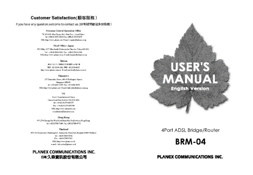 Planex BRM-04 User manual