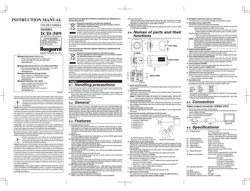 Ikegami ICD-509 User manual