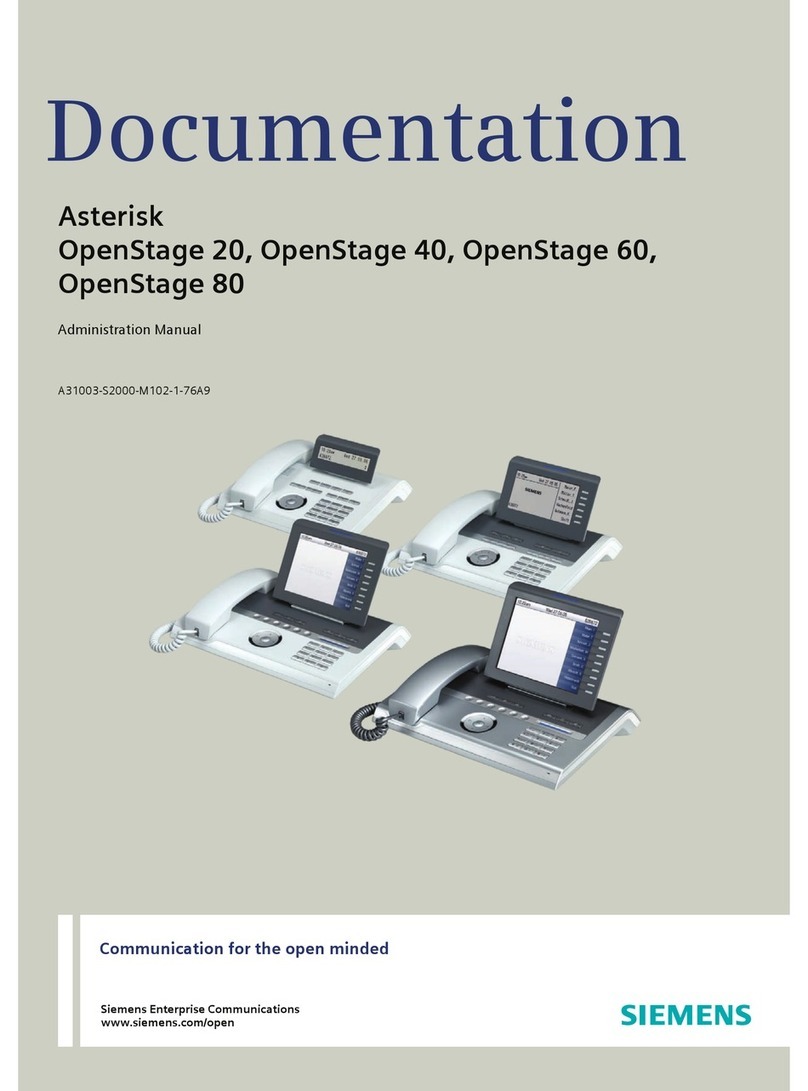 Siemens Asterisk OpenStage 20 owner's manual