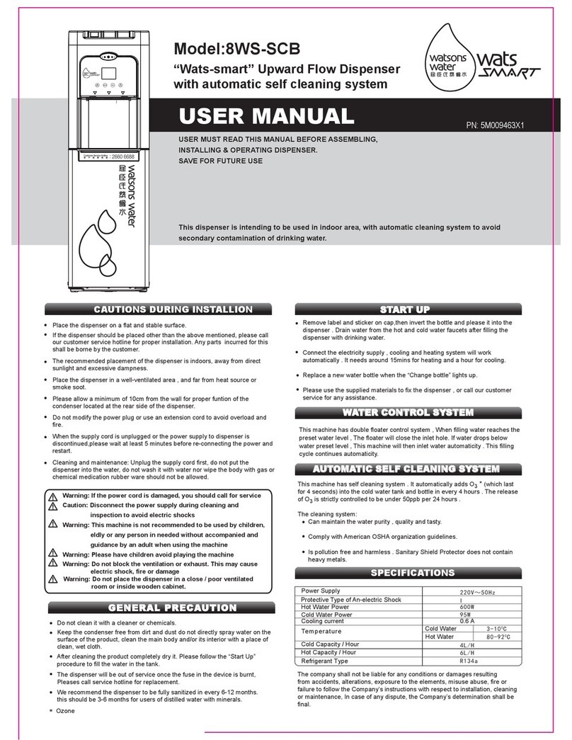 Watsons water 8WS-SCB wats smart user manual