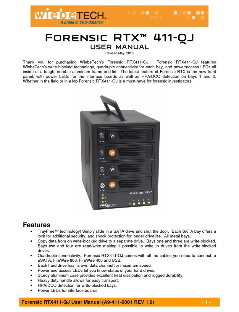 WiebeTech Forensic RTX411-QJ user manual