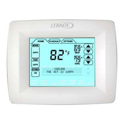 Lennox ComfortSense L7742U Operating instructions