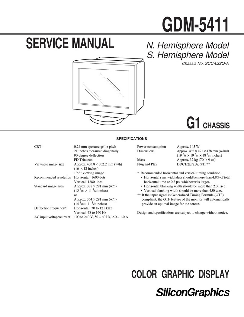 Silicon Graphics GDM-5411 User manual