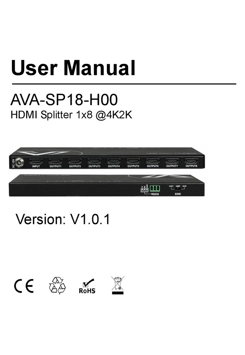 AV Access AVA-SP18-H00 user manual
