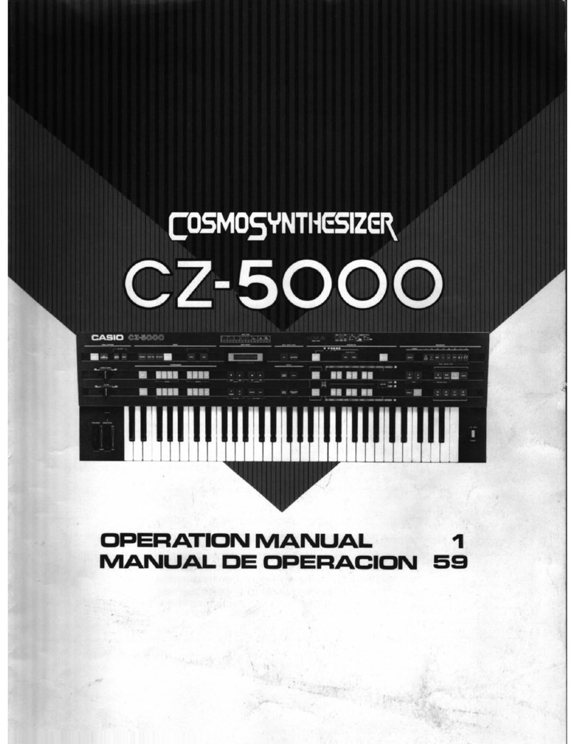Casio CZ-5000 CosmoSynthesizer User manual Casio CZ-5000 CosmoSynthesizer User manual