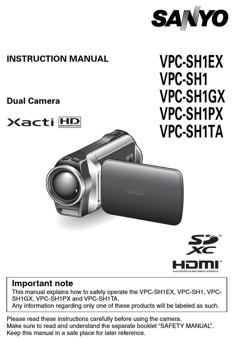 Sanyo XACTI VPC-SH1EX User manual