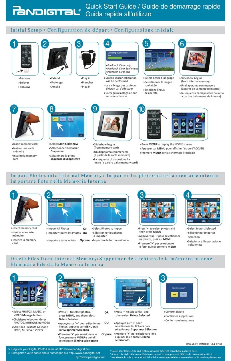Pandigital PAN8000DWPCF1 User manual