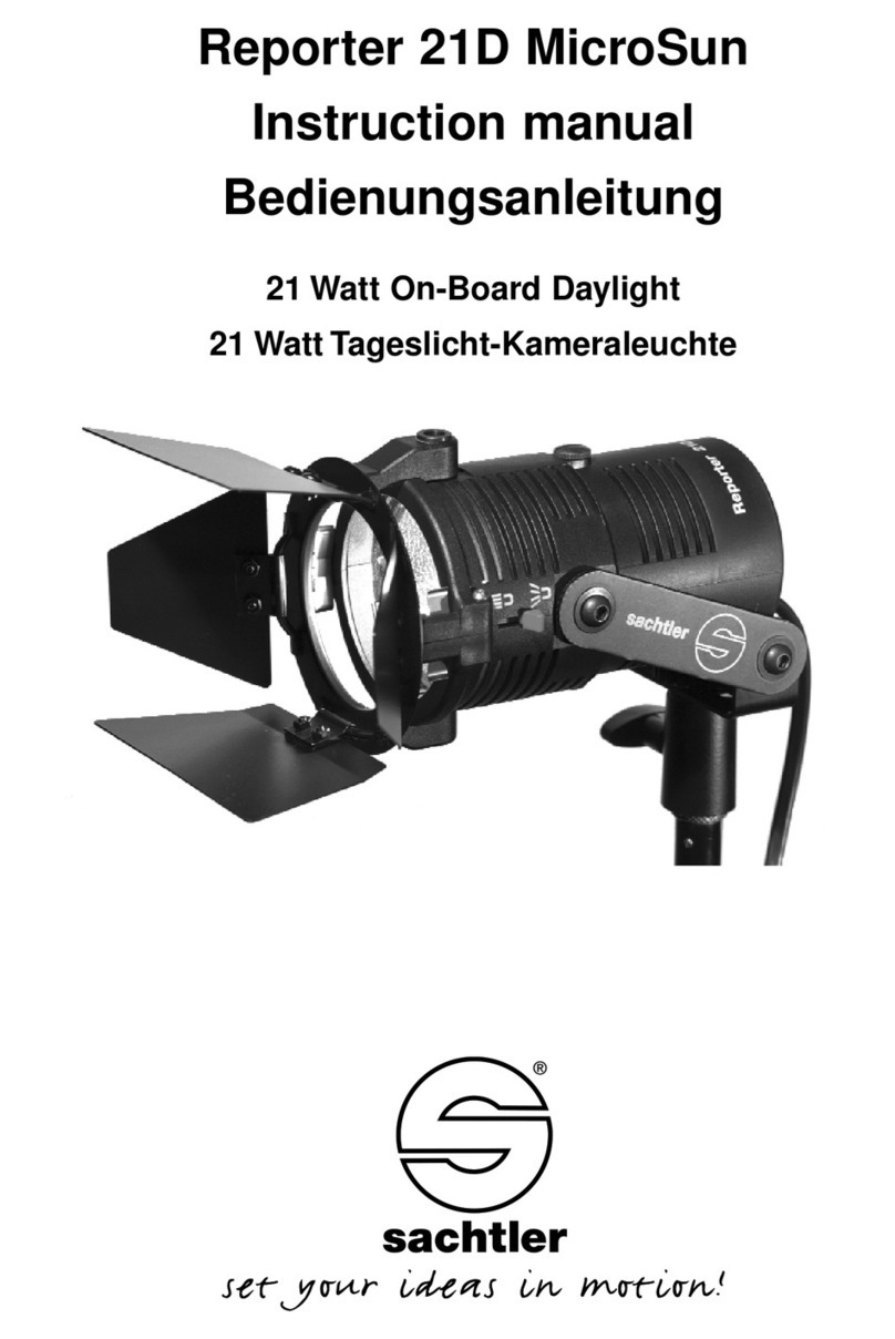 Sachtler Reporter 21D MicroSun instruction manual