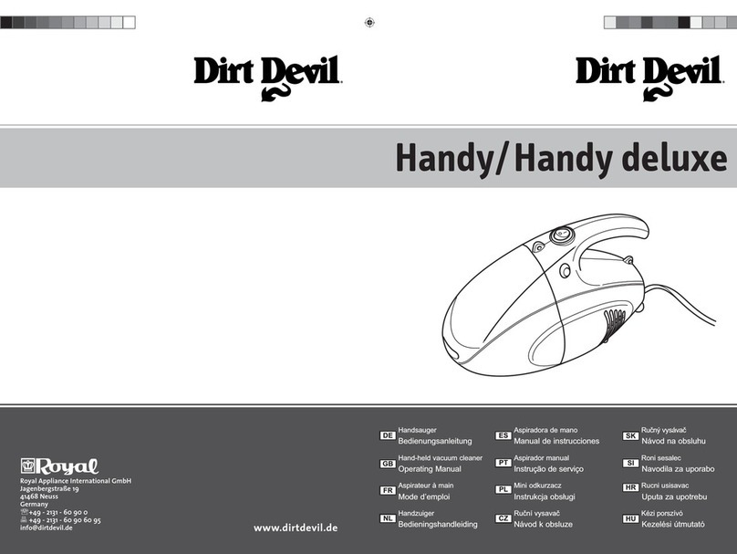 Dirt Devil Handy Duo operating manual
