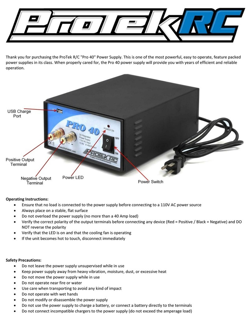 Protek RC Pro 40 user manual