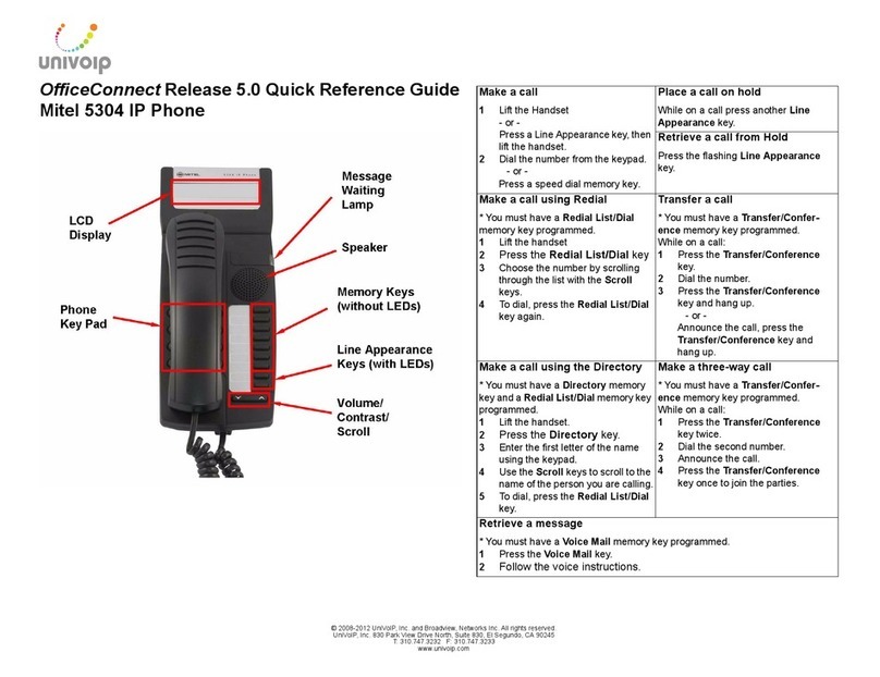Mitel OfficeConnect 5304 User manual