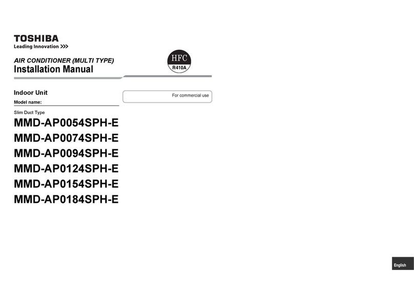 Toshiba MMD-AP0054SPH-E User manual