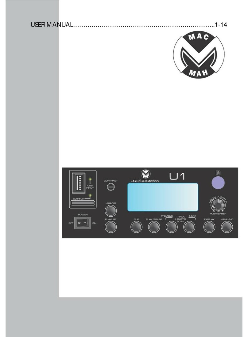 Mac Mah U1 user manual
