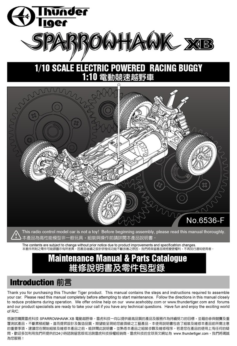 THUNDER TIGER SparrowHawk XB 6536-F Installer manual THUNDER TIGER SparrowHawk XB 6536-F Installer manual