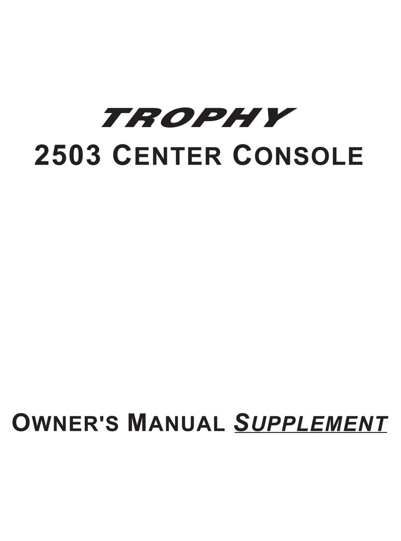 Trophy 2503 Center Console owner's manual