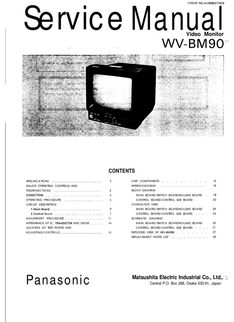 Panasonic WV-BM90 Service manual
