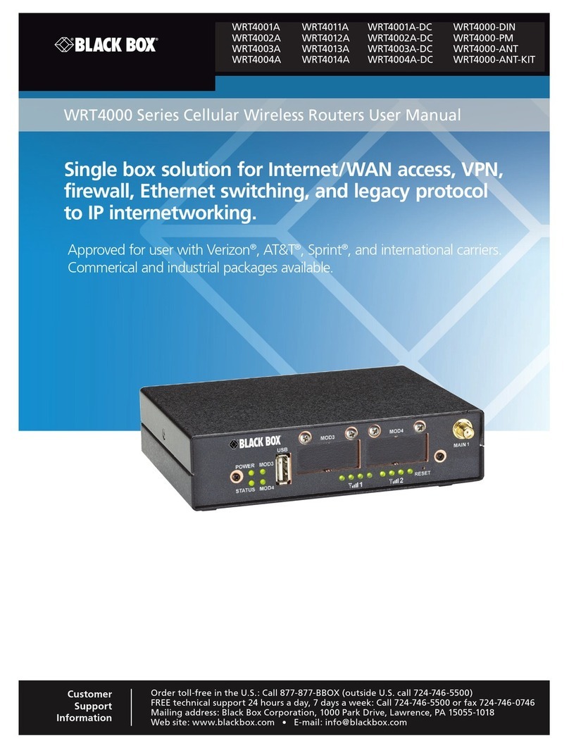 Black Box WRT4001A user manual