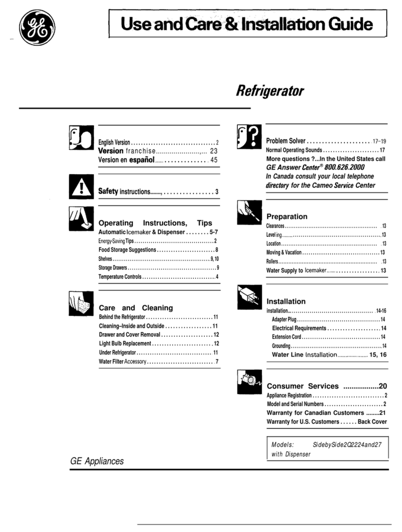 GE SidebySide2Q2224 Installation guide