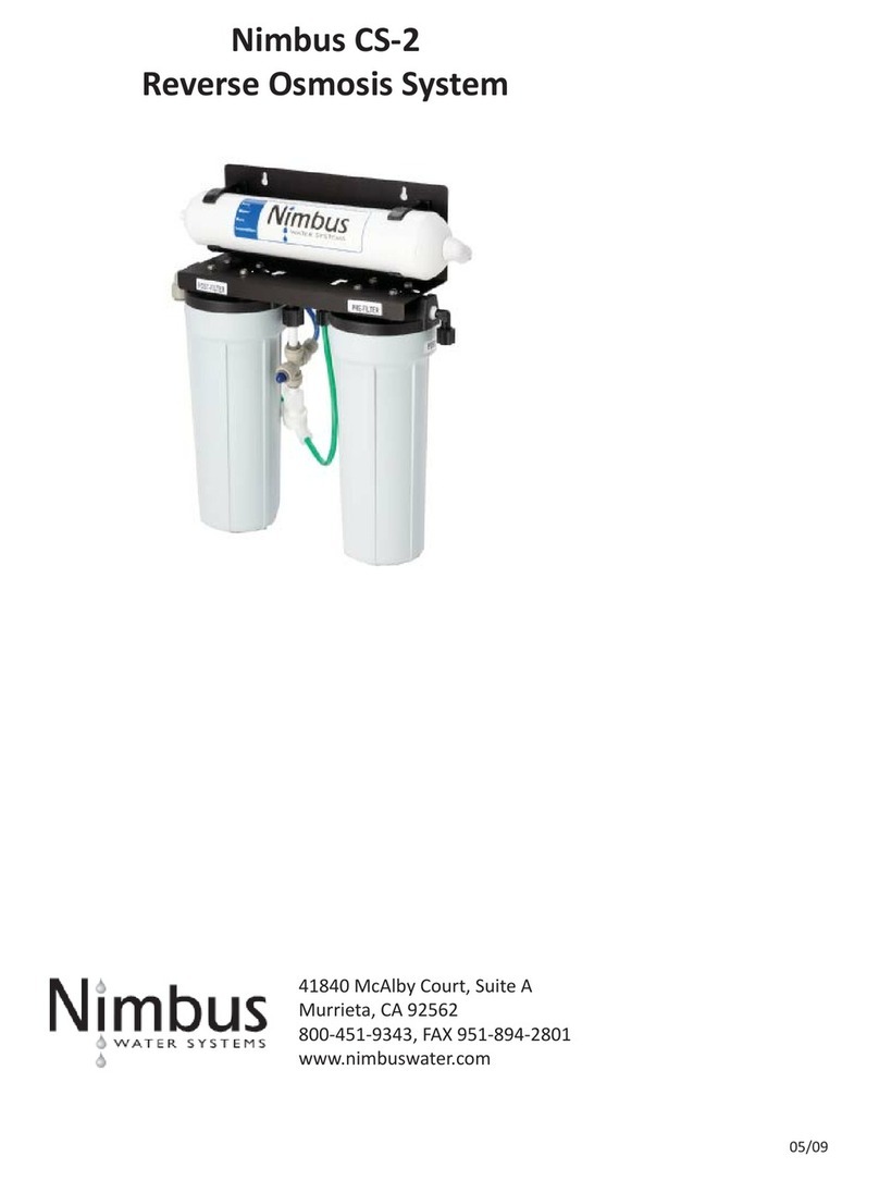 Nimbus Water Systems CS-2 User manual Nimbus Water Systems CS-2 User manual