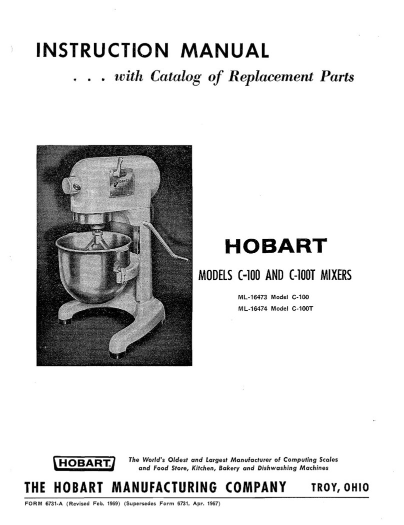 Hobart C-100 User manual