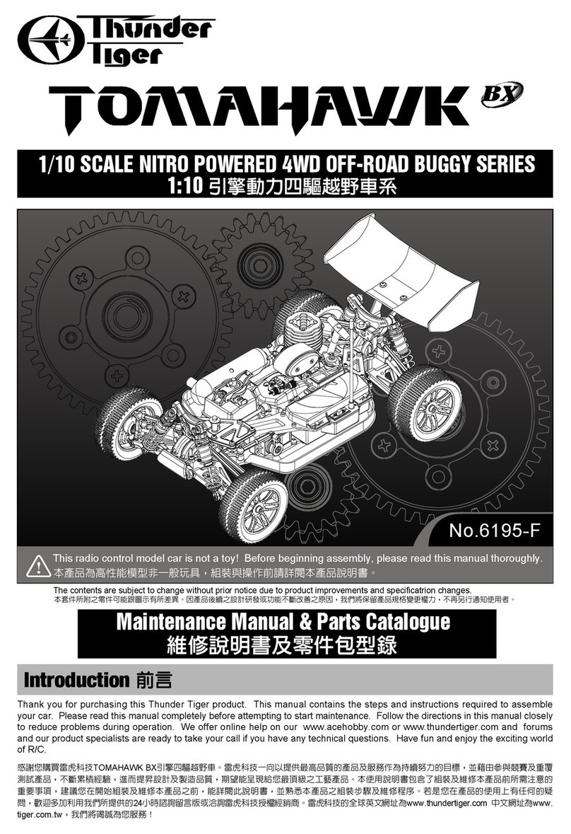 THUNDER TIGER Tomahawk Installer manual
