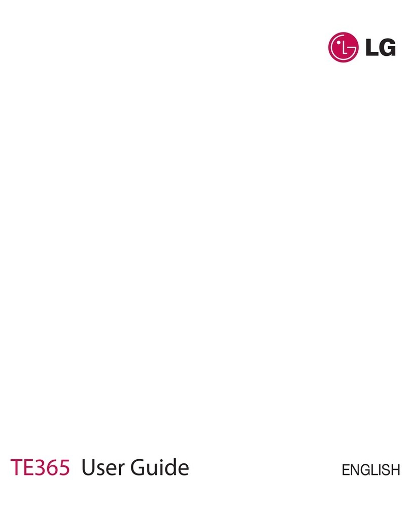 LG TE365 user guide