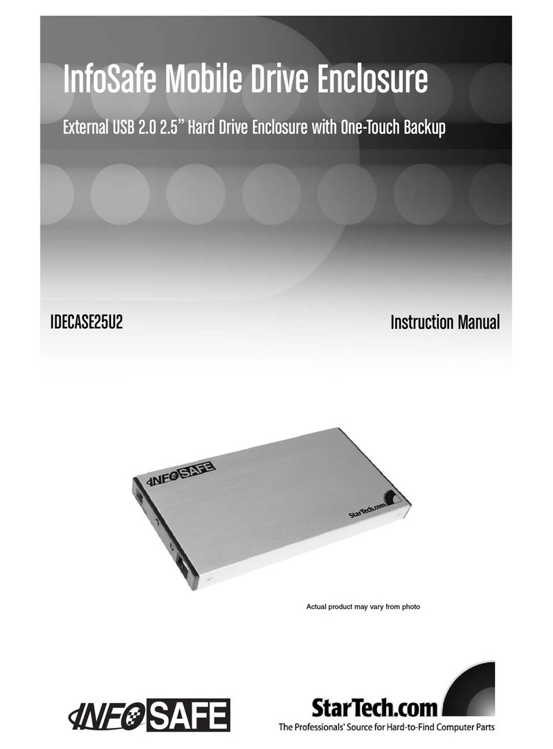 StarTech.com IDECASE25U2 InfoSafe User manual StarTech.com IDECASE25U2 InfoSafe User manual