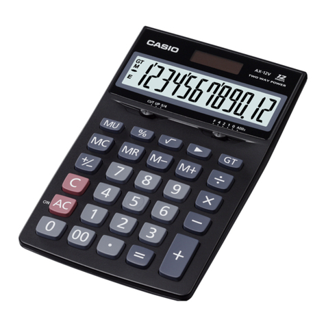 Casio AX-12V User manual
