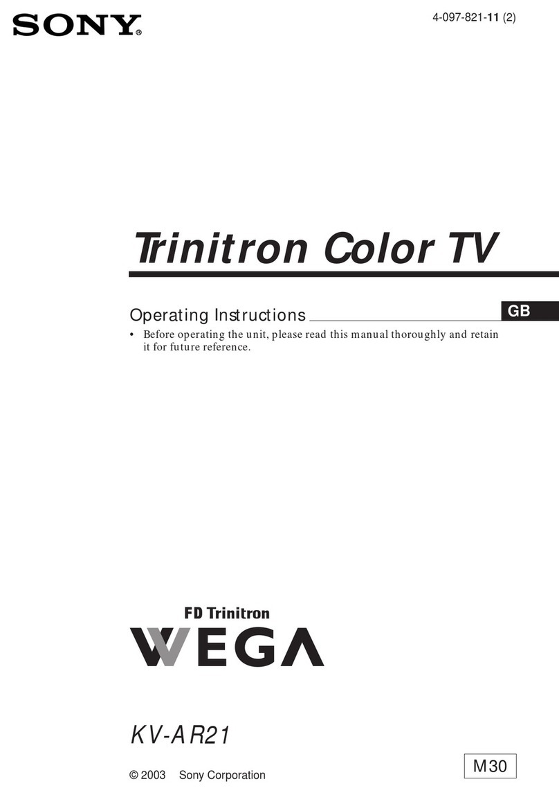 Sony FD Trinitron WEGA KV-AR21 User manual
