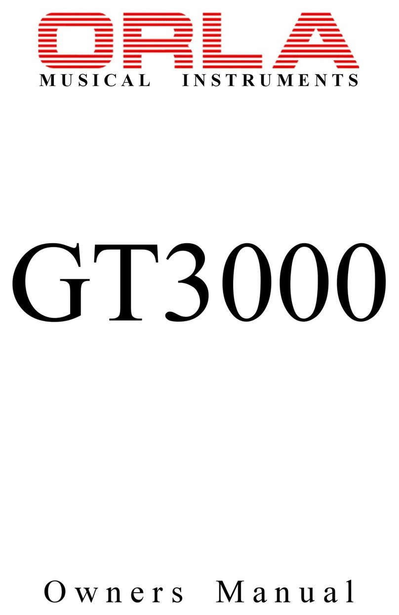 Orla GT3000 owner's manual