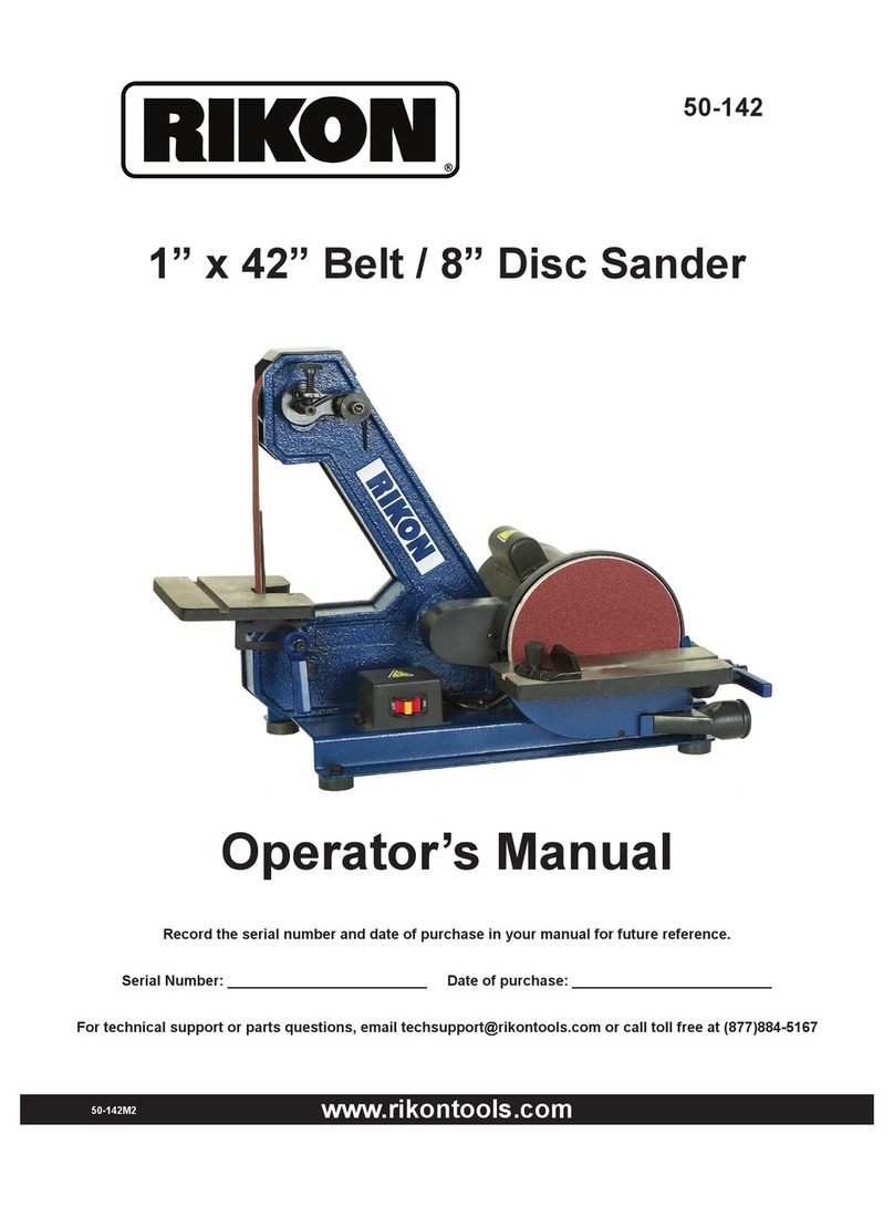 Rikon Power Tools 50-142 Operator's manual