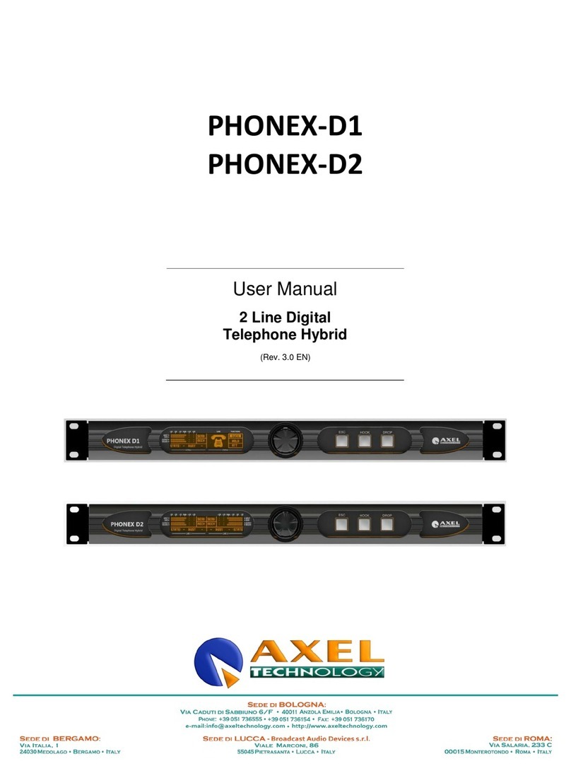 Axel PHONEX-D1 user manual