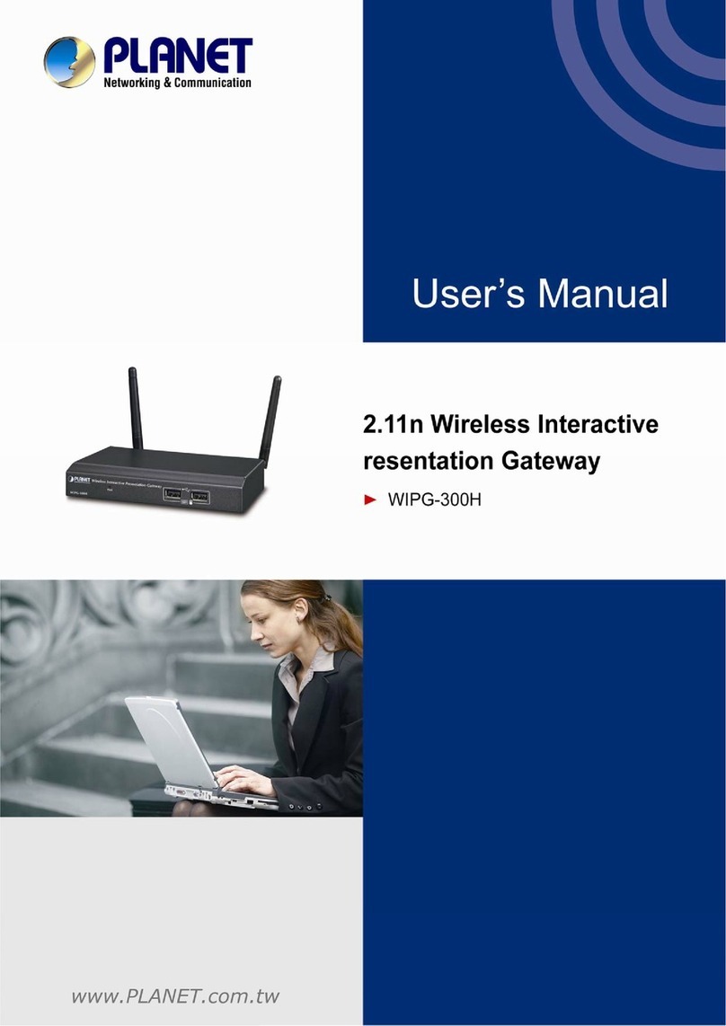 Planet Networking & Communication WIPG-300H user manual