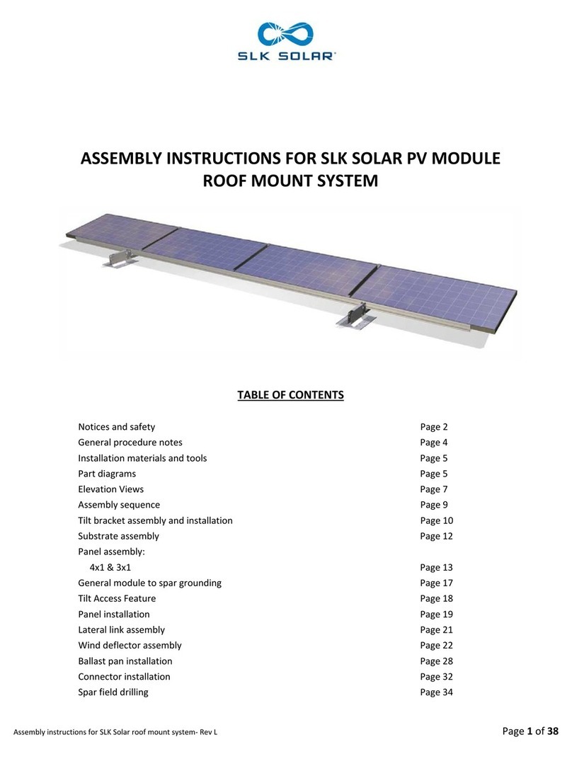 SLK SOLAR PV MODULE Assembly instructions