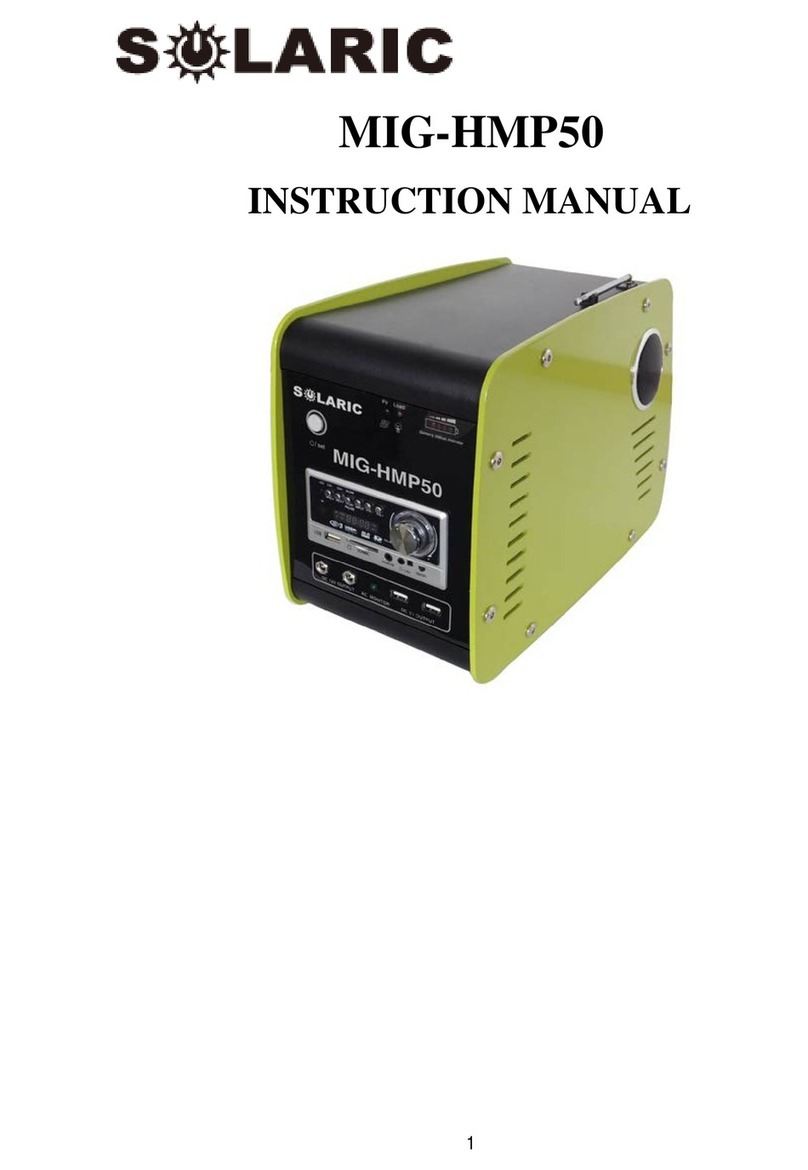 Solaric MIG-HMP50 instruction manual