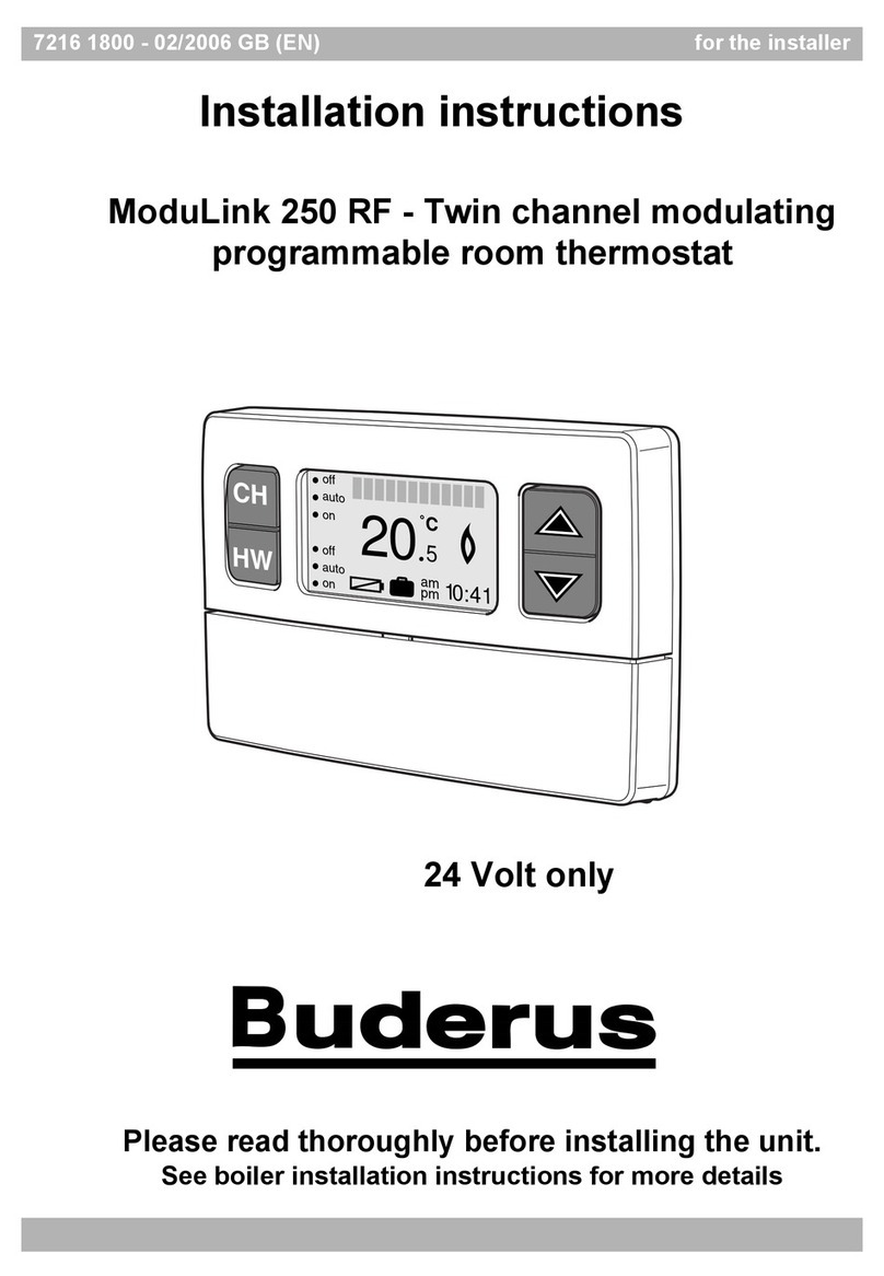 Buderus ModuLink 250 RF installation instructions
