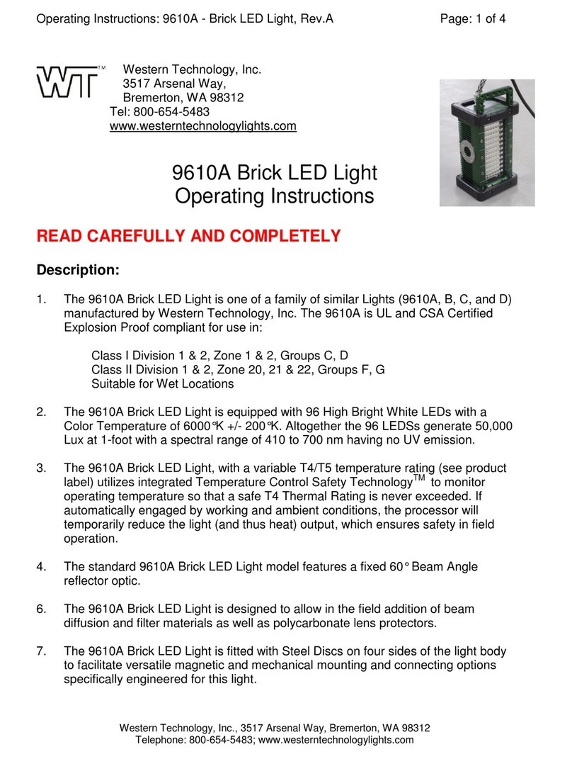 Western Technology 9610A operating instructions